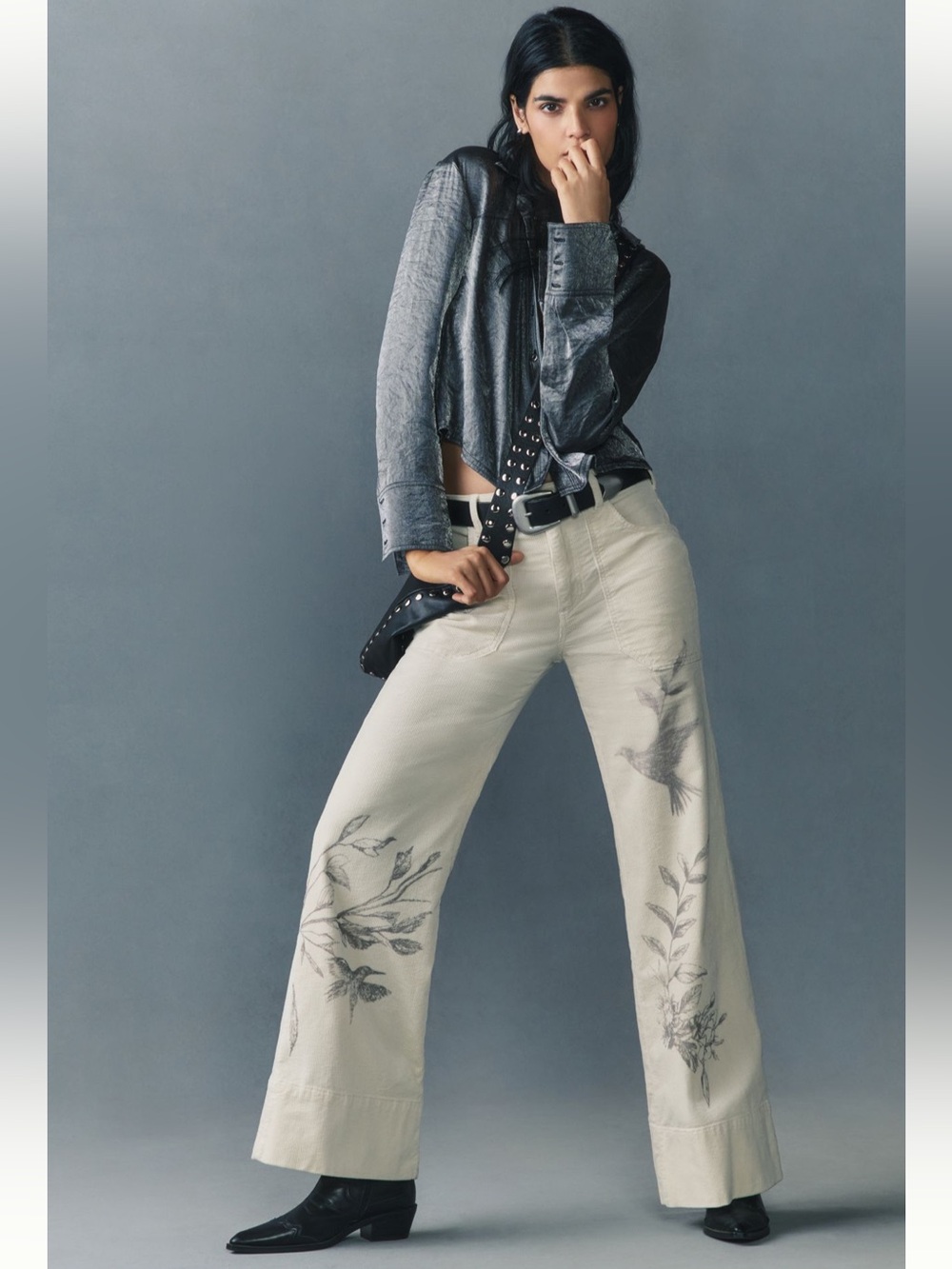 Rylan Relaxed High-Rise Flare Pants by Pilcro - Size 26 - BNWT